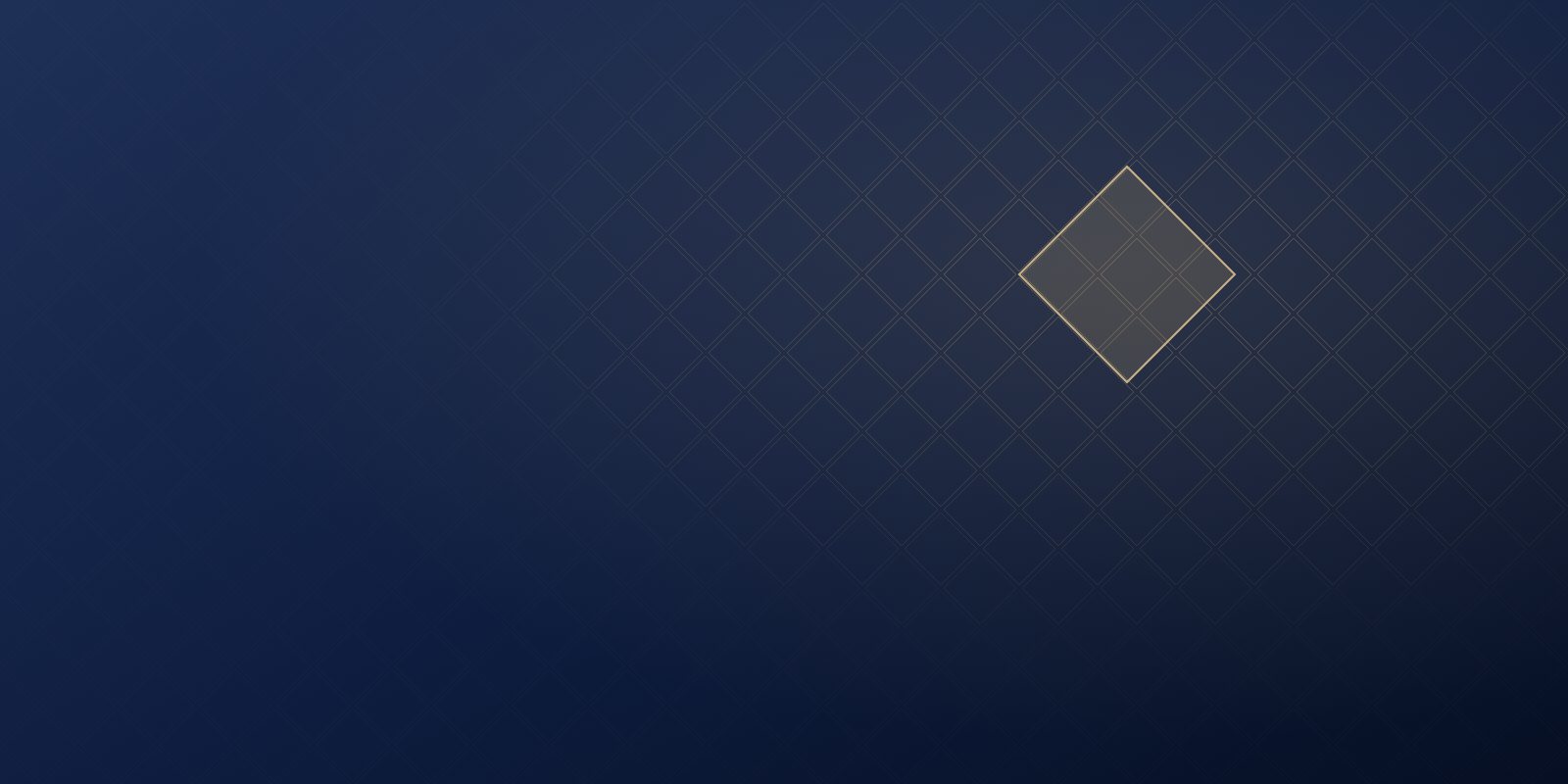 Abstract gold diamond pattern on a navy background